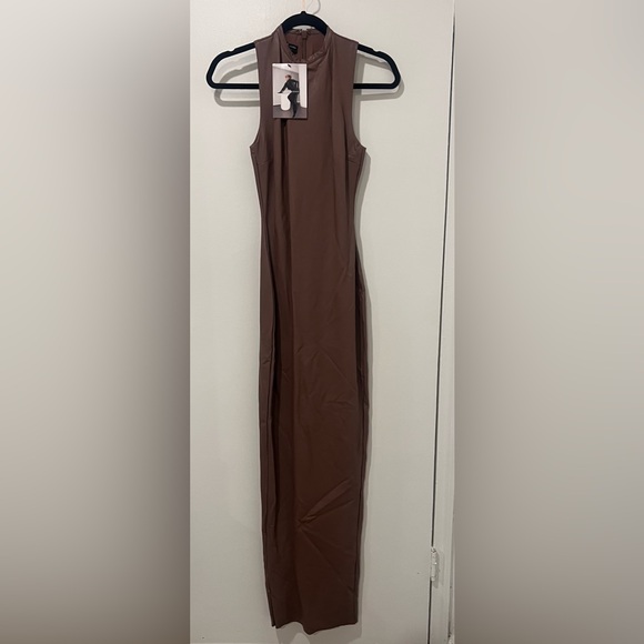 Naked Wardrobe Brown Maxi Dress - Picture 2 of 2